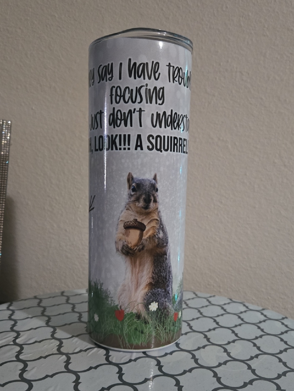 ADHD Squirrel Tumbler